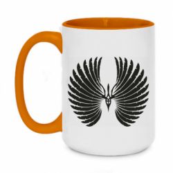 Кружка двоколірна 420ml Крилатий герб - PrintSalon