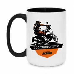 Чашка двухцветная 420ml KTM Sportmotorcycle Art - PrintSalon
