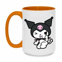 Чашка двухцветная 420ml Kuromi hello kitty - PrintSalon