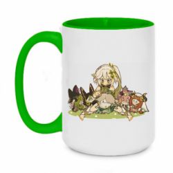 Чашка двухцветная 420ml Кусанали с аранарами - PrintSalon