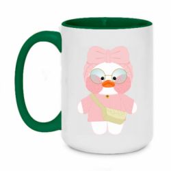 Чашка двухцветная 420ml Лалафанфан в свитере - PrintSalon