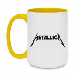Чашка двухцветная 420ml Logo Metallica - PrintSalon