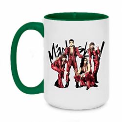 Чашка двухцветная 420ml Maneskin band