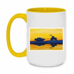 Чашка двокольорова велика Марка Доброго вечора, ми з України - PrintSalon