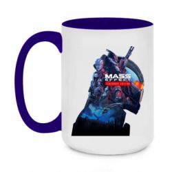 Чашка двухцветная 420ml Mass effect n7 - PrintSalon