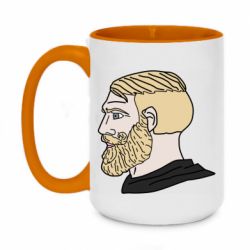 Чашка двухцветная 420ml Meme Man Nordic Gamer - PrintSalon