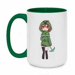 Чашка двухцветная 420ml Minecraft anime - PrintSalon