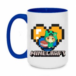 Чашка двокольорова велика Minecraft Girl - PrintSalon