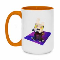 Чашка двухцветная 420ml Minecraft King - PrintSalon