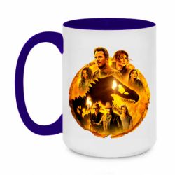 Чашка двухцветная 420ml Мир Юрского Периода Доминион - PrintSalon