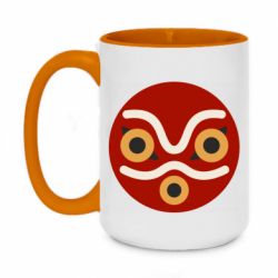Чашка двухцветная 420ml Mononoke mask - PrintSalon