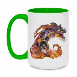 Чашка двухцветная 420ml Natsu with a dragon - PrintSalon