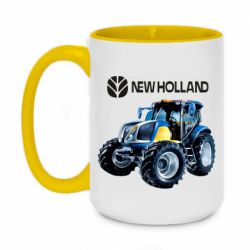 Чашка двокольорова велика New Holland tractor - PrintSalon