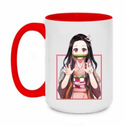 Чашка двухцветная 420ml Nezuko