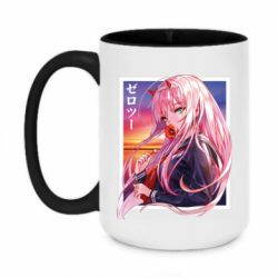 Чашка двухцветная 420ml Ноль Два - PrintSalon