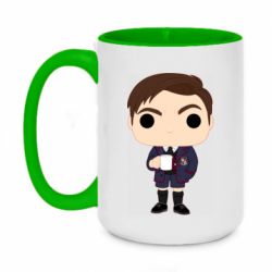 Чашка двухцветная 420ml Номер Пять Чиби - PrintSalon