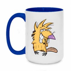 Чашка двухцветная 420ml Norbert from Angry Beavers - PrintSalon
