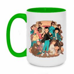 Чашка двухцветная 420ml Очень странные дела арт - PrintSalon