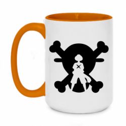 Чашка двокольорова велика One Piece Luffy Captain - PrintSalon