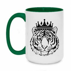 Чашка двухцветная 420ml Папа-Тигр - PrintSalon