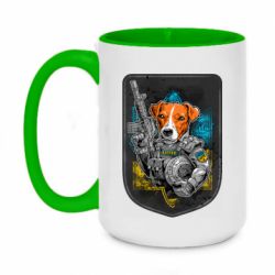 Чашка двухцветная 420ml Пес Патрон арт - PrintSalon