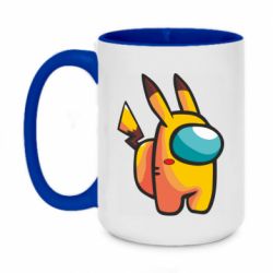 Чашка двокольорова велика Pikachu Among Us - PrintSalon