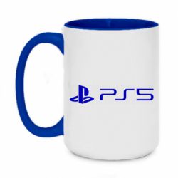 Чашка двухцветная 420ml PlayStation 5 Logo - PrintSalon
