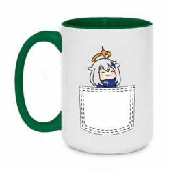Чашка двухцветная 420ml Pocket Paimon - PrintSalon