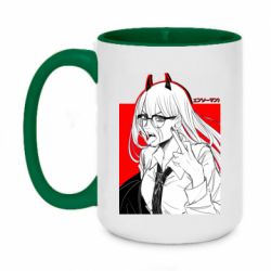 Чашка двухцветная 420ml Power red - PrintSalon