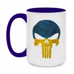 Чашка двухцветная 420ml Punisher Ukraine-PrintSalon Чашка двухцветная 420ml Punisher Ukraine