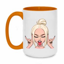 Чашка двухцветная 420ml Punk Girl - PrintSalon