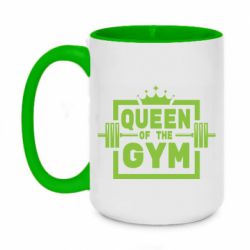 Чашка двокольорова велика Queen Of The Gym