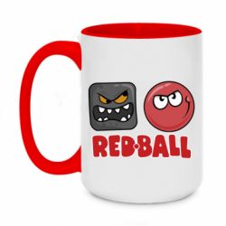 Чашка двокольорова велика Red ball 4 - PrintSalon