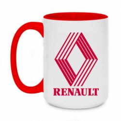 Чашка двухцветная 420ml Renault 1972 Logo - PrintSalon