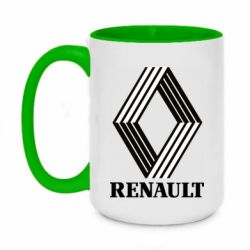 Чашка двухцветная 420ml Renault Logo 1972 - PrintSalon