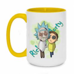 Чашка двухцветная 420ml Rick and Morty voodoo doll - PrintSalon