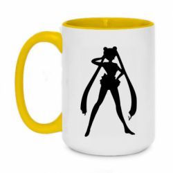 Чашка двокольорова велика Sailor Moon silhouette - PrintSalon