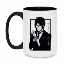 Чашка двухцветная 420ml Sebastian Michaelis butler-PrintSalon Чашка двухцветная 420ml Sebastian Michaelis butler