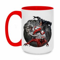 Чашка двокольорова велика Сімбіоти і людина павук - PrintSalon