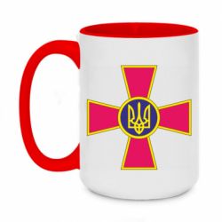 Кружка двухцветная 420ml Символ ВСУ - PrintSalon