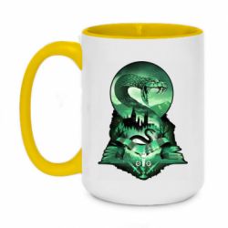 Чашка двокольорова велика Slytherin collage - PrintSalon