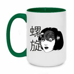 Чашка двухцветная 420ml Спираль-PrintSalon Чашка двухцветная 420ml Спираль