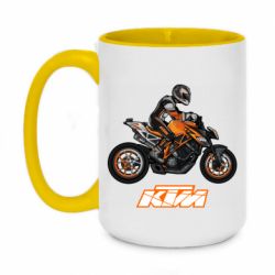 Чашка двухцветная 420ml Sport Bike Art - PrintSalon