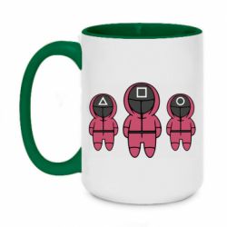 Чашка двокольорова велика Солдати гра в Кальмара - PrintSalon