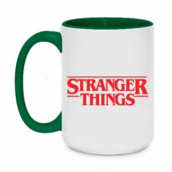 Чашка двухцветная 420ml Stragner Things Logo - PrintSalon