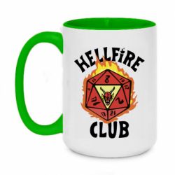 Чашка двухцветная 420ml Stranger Things: Hellfire club - PrintSalon