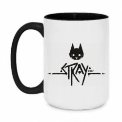 Чашка двокольорова велика Stray logo - PrintSalon