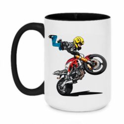 Чашка двухцветная 420ml Stunt - PrintSalon