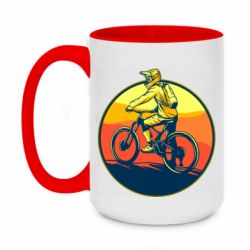 Чашка двокольорова велика Сyclist