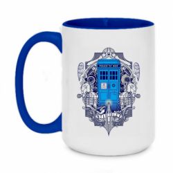 Чашка двокольорова велика Tardis - PrintSalon